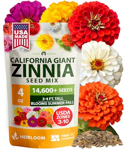 California Giant Mix Zinnia Seeds