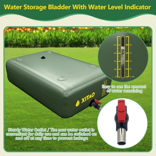 87Gal 330L Water Storage Bladder w (87 Gal / Green)