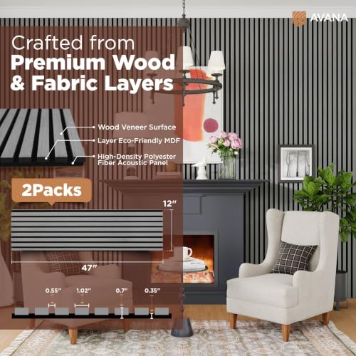Acoustic Wood Wall Panels (8.26 Sq Ft)