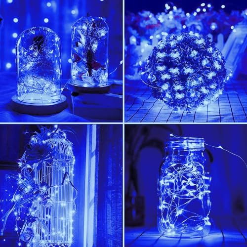 4 Pack Solar Fairy String Lights (Blue / 4 Pack)