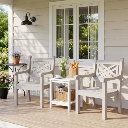 Outdoor Patio Dining Chair (Light Grey / 1-Person)