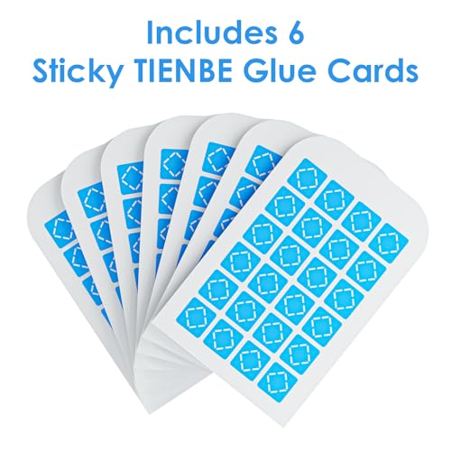 6 Pack Magnetism Glue Cards TIENBE Indoor Plug (White / 6 Glue Cards)