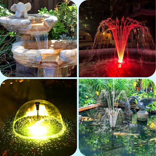 Pond Filter with Fountain Kits (660GPH with LED Lights)