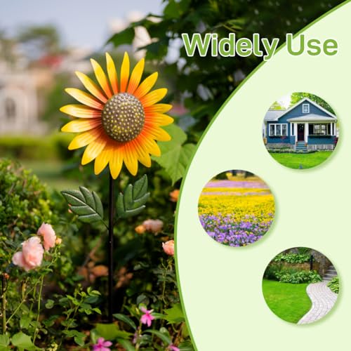 Sunflower Wind Spinner Outdoor (Sunflower-yellow)