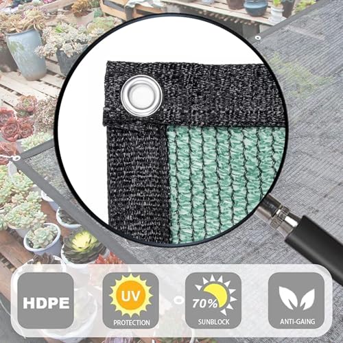 Shade Cloth for Garden (12FTx20FT / 70% Shade-Dark Green)
