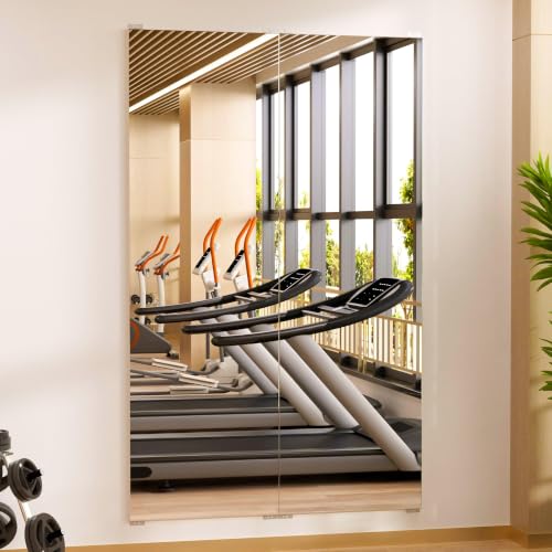 Gym Mirror 59"x16" 2 (Silver -2pcs / 59 x 16 inch)