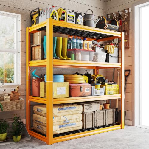 40" W Yellow Garage Shelving with Double (40" W X 19.7" D X 59.9" H)