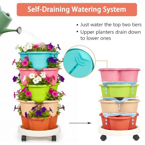 5 Tier Vertical Garden Planter (Multicolor / 5 Tier)