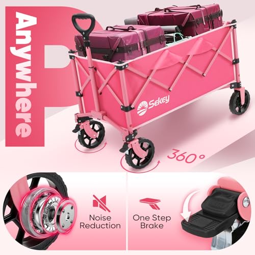 Collapsible Wagon (Pink / 300lbs)