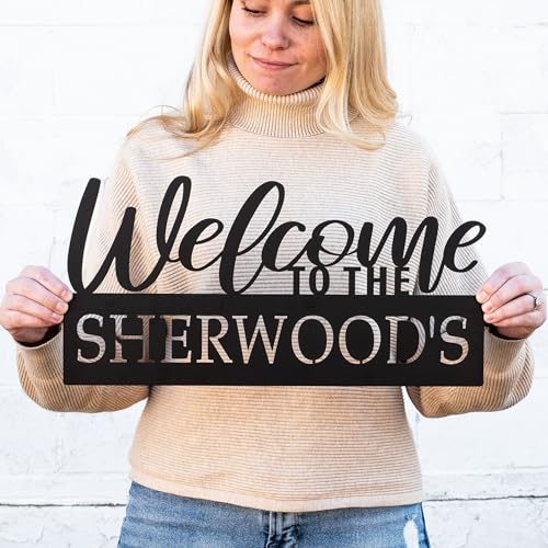 Outdoor Personalized Welcome Last Name Sign