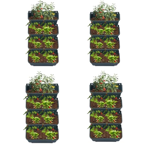 16 Pot Vertical Wall Planter
