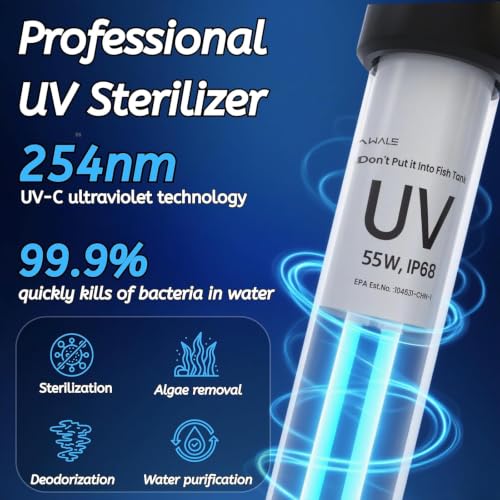 55W Pond UV Light for Fish Tank for 2000 (55)
