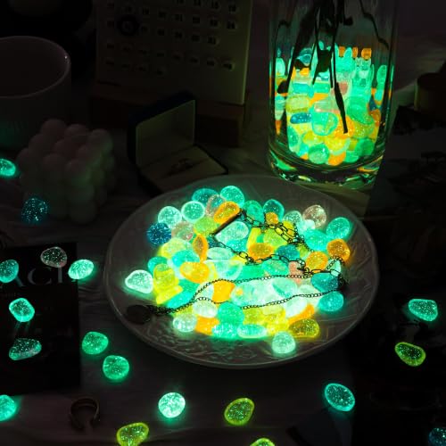 350 PCS Glow in The Dark Rocks (Starlight/350 pcs / 2.5x2x0.5cm)