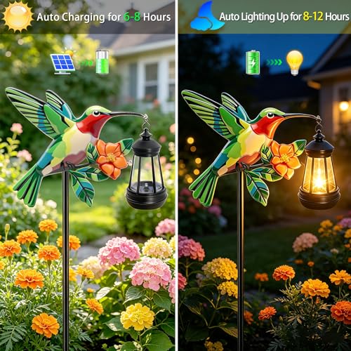 Hummingbird Solar Garden lights Outdoor Waterproof