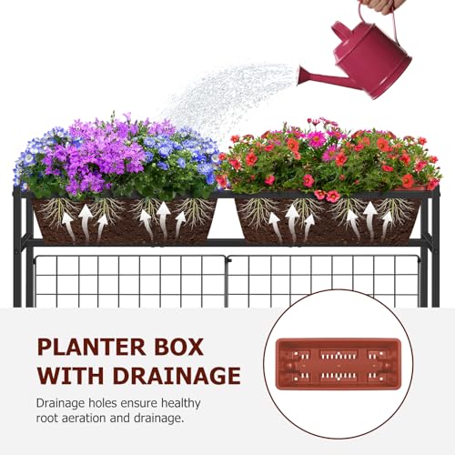 Raised Garden Beds with Legs & Trellis