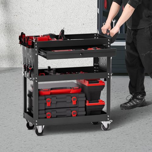 4 Tier Tool Cart with Wheels