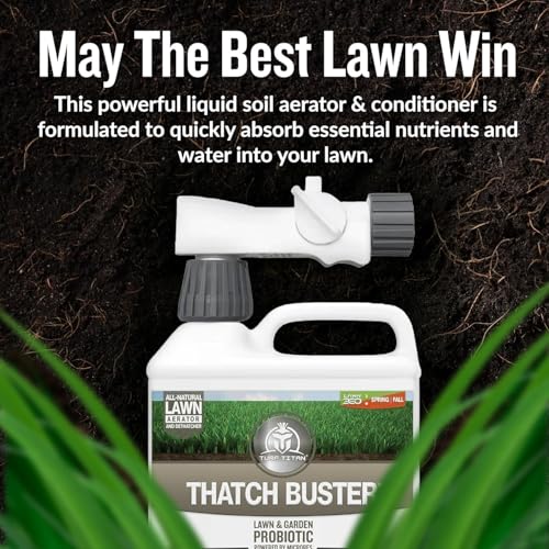 Thatch Buster Lawn Aerator & Grass Dethatcher (128 oz)