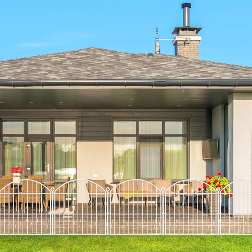Decorative Garden Fence (White / 24 in(H))