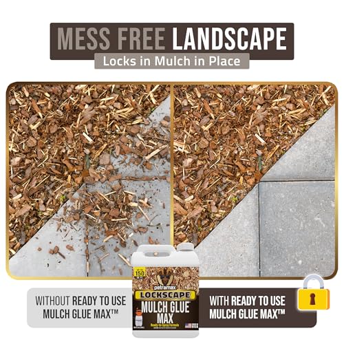 Max Lockscape RTU Rock and Mulch Glue for Landscaping w (1 Gallon)