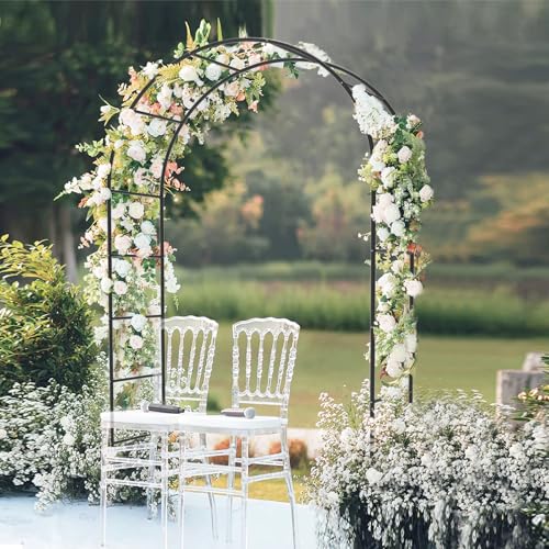 Garden Arch Trellis for Climbing Plants Outdoor (94.5"(H)*55"(L)*7.7"(W))