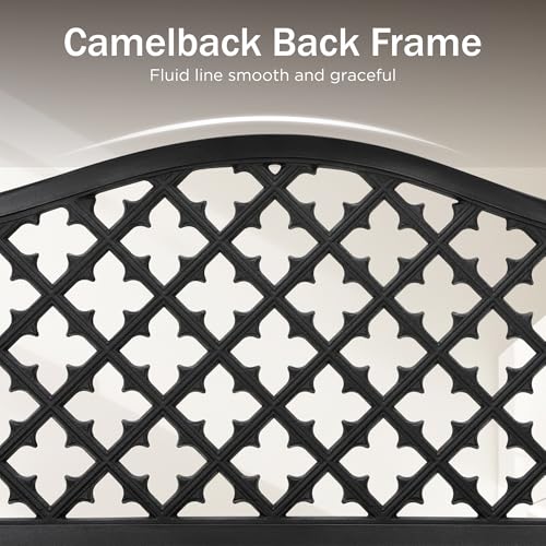 50" Garden Metal for Outdoors Weatherproof 2 (Style4 Black)