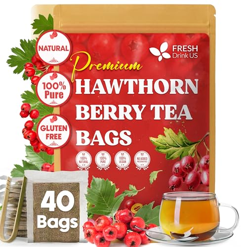 Premium Hawthorn Berry Tea (40 Tea Bags)