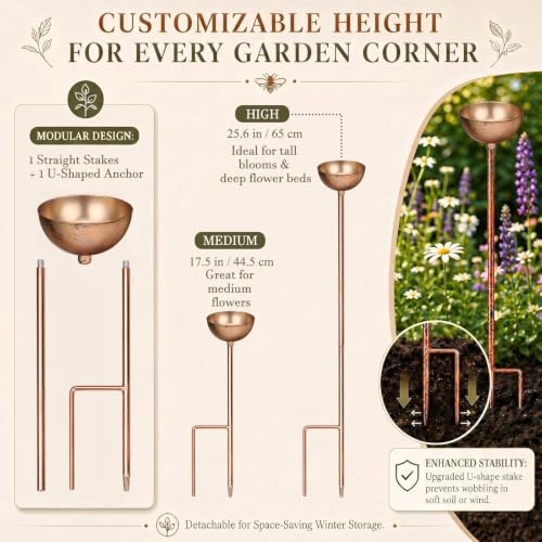 9 Pcs Bee Watering Station for Garden Metal Watering Cup (Colorful)