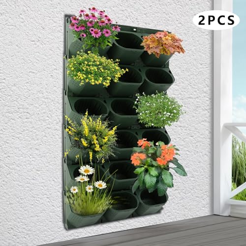 Wall Planter with 36 Pots (Army Green)