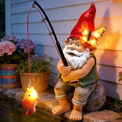 Solar Garden Gnome Statues (Gnome)