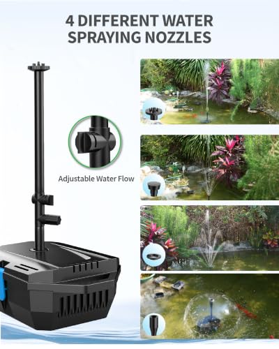 20W Solar Pond Filter with Fountain Pump (Solar Powered 20W)