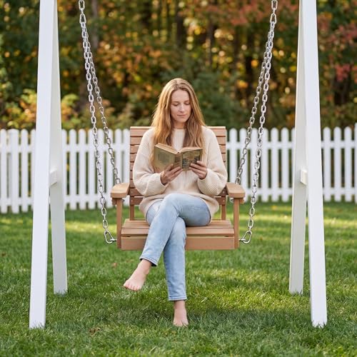 4 FT Single Porch Swing (Natural / 1 Seat)