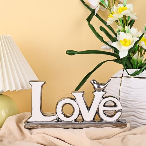 Love Sign Decoration (White+silver / Love)
