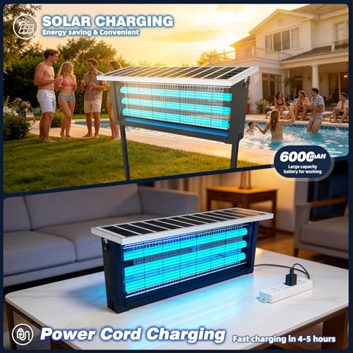 Large Solar Bug Zapper Outdoor (18W for 4000 sq.ft)