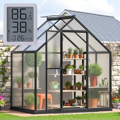 6X4FT Greenhouse with Thermometers (6×4 FT With Thermometers)