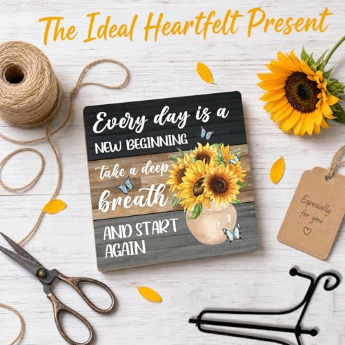Sunflower Wooden Table Decor (Retro Sunflower 11)
