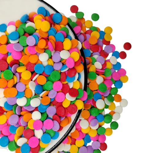 Rainbow Round Sprinkles (Confetti Sprinkles)