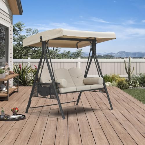 Outdoor Porch Swing 3 (Beige / Porch Swing)