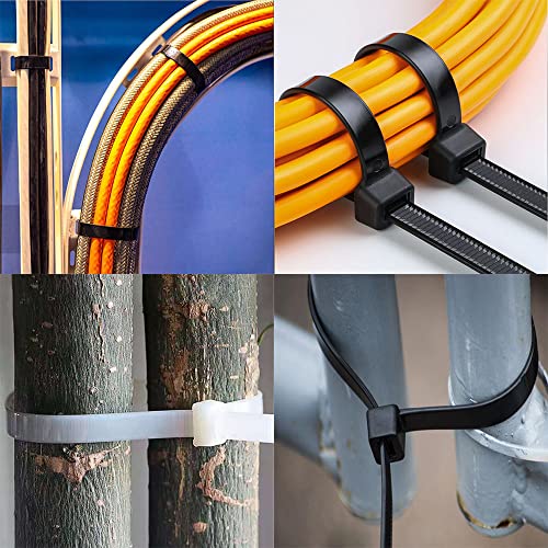 Black Zip Ties 24 Inch 120 Lbs UV resistant Cable Ties 50 Pack