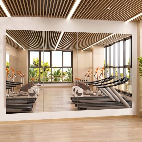 Gym Mirror 71"x32" 4 (Silver -4pcs / 71 x 32 inch)