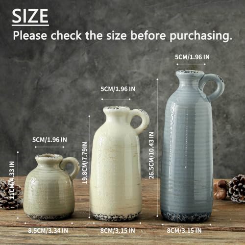 Ceramic Vases Set of 3 (010 - Ocean)