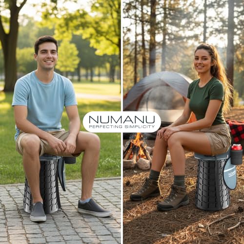 XXL Round Collapsible Stool (XXL Round (Stool & 3IN1 Carry Bag))