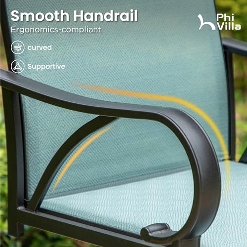 Outdoor Bar Stools Set of 6 (Teal / 6 Piece)