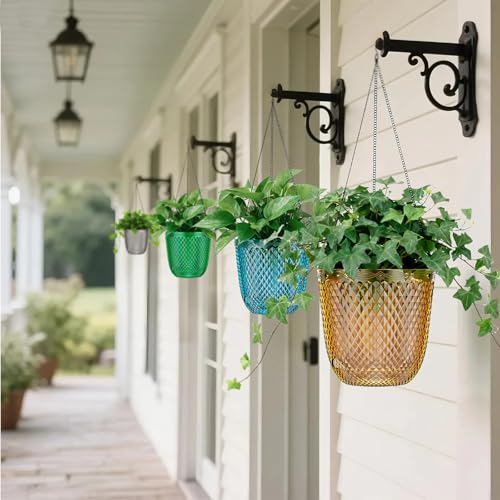 Hanging Planters for Indoor Plants (Gold / 7.2in)
