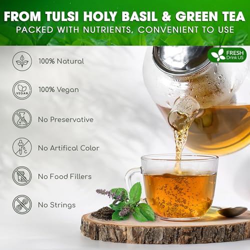 Premium 55 Tulsi Green Tea Bags (55 Teabags)