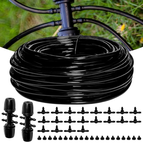 100FT 1 4 Inch Drip Irrigation kit Tubing Distribution Hose Tube for Garden Drip Irrigation System (100FT 1/4" Distribution tube)