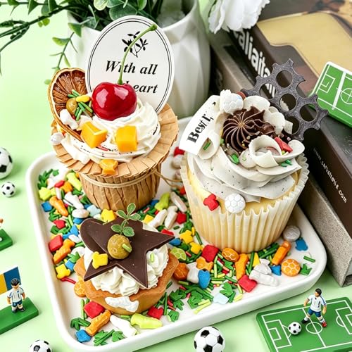 Soccer Sprinkles for Baking Edible (Mix Green)
