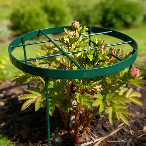 23.6" Plant Supports for Peonies (Green / 23.6"x18.9")