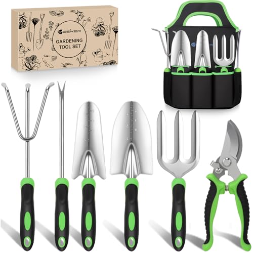 Gardening Tools 7 (7PCS Black Green)