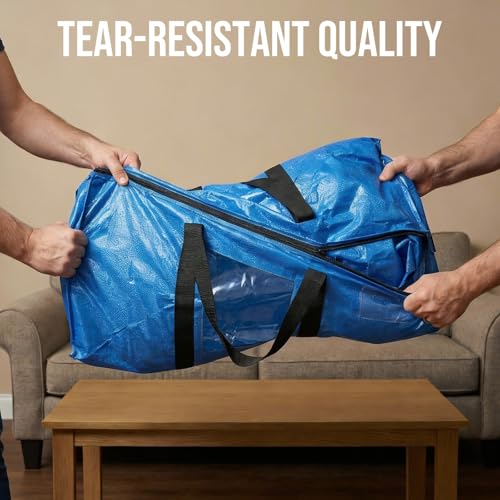 8 Pack Blue Extra Large Moving Bags (8 Count)