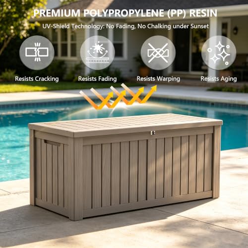 Outdoor Storage Box (Grey / 150 Gallon 3.1 XL)